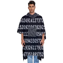 Pi Circle Diameter Circumference Ratio Radius Men s Hooded Rain Ponchos by Ravend