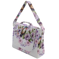 Hummingbird In Floral Heart Box Up Messenger Bag by augustinet