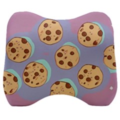 Cookies Chocolate Chips Chocolate Cookies Sweets Velour Head Support Cushion by Ravend