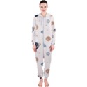 Space Planets Art Pattern Design Wallpaper Hooded Jumpsuit (Ladies) View1