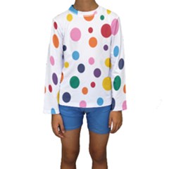 Polka Dot Kids  Long Sleeve Swimwear by 8989