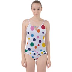 Polka Dot Cut Out Top Tankini Set by 8989