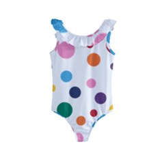 Polka Dot Kids  Frill Swimsuit by 8989