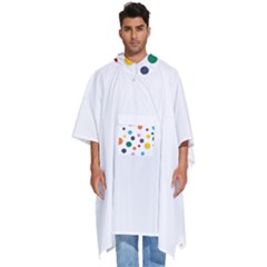 Polka Dot Men s Hooded Rain Ponchos by 8989