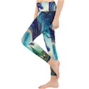 Ai Generated Dragon Fractal Art Texture Lightweight Velour Classic Yoga Leggings View3