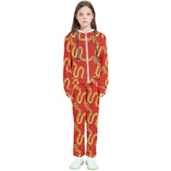 Background Ornamental Pattern Abstract Seamless Kids  Tracksuit by Ravend