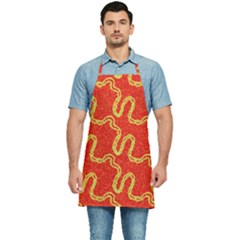 Background Ornamental Pattern Abstract Seamless Kitchen Apron by Ravend