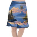 Beautiful Sunset Fishtail Chiffon Skirt View1