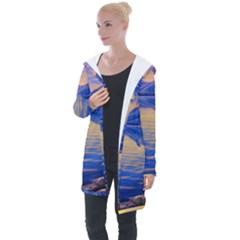 Dramatic Sunset Longline Hooded Cardigan by GardenOfOphir