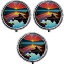 Gorgeous Sunset Mini Round Pill Box (Pack of 3) View1