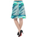 Pastel Beach Wave Fishtail Chiffon Skirt View2