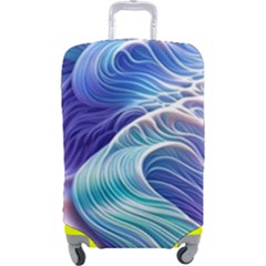 Majestic Ocean Waves Luggage Cover (large) by GardenOfOphir