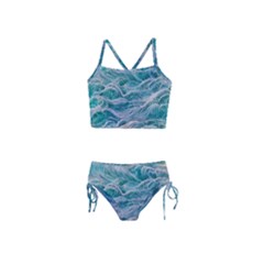 Waves Of The Ocean Ii Girls  Tankini Swimsuit by GardenOfOphir