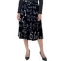 E=mc2 Text Science Albert Einstein Formula Mathematics Physics Classic Velour Midi Skirt  View1