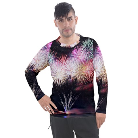 Firework Men s Pique Long Sleeve Tee by artworkshop