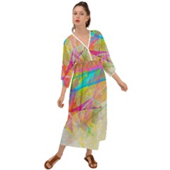 Abstract-14 Grecian Style  Maxi Dress by nateshop