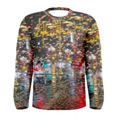 Water Droplets Men s Long Sleeve Tee by artworkshop