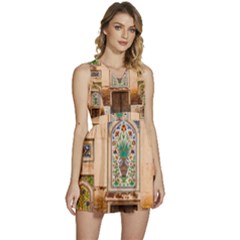 Mosque Sleeveless High Waist Mini Dress by artworkshop