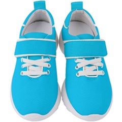 Vivid Sky Blue	 - 	velcro Strap Shoes by ColorfulShoes