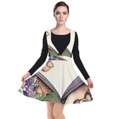 Enchantress Mushroom Charm Gill Wizard Plunge Pinafore Dress by GardenOfOphir