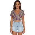 Lotus Flowers In Nature Will Always Bloom For Their Rare Beauty V-Neck Crop Top View1