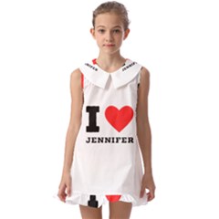 I Love Jennifer  Kids  Pilgrim Collar Ruffle Hem Dress by ilovewhateva