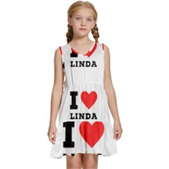 I Love Linda  Kids  Sleeveless Tiered Mini Dress by ilovewhateva