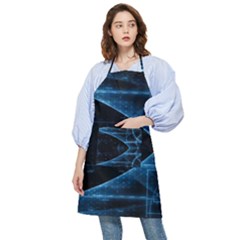 Technology Digital Business Polygon Geometric Pocket Apron by Ravend