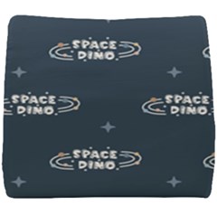 Space Dino Art Pattern Design Wallpaper Background Seat Cushion by Ravend