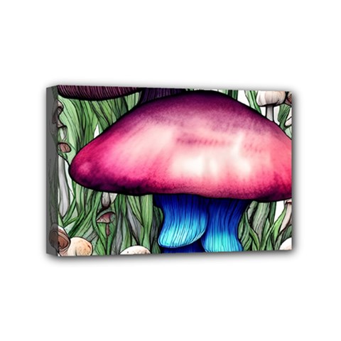 Necromancy Toadstool Mini Canvas 6  X 4  (stretched) by GardenOfOphir