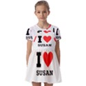 I love susan Kids  Short Sleeve Pinafore Style Dress View1