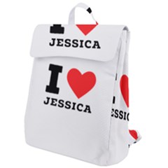 I Love Jessica Flap Top Backpack by ilovewhateva