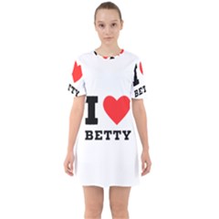 I Love Betty Sixties Short Sleeve Mini Dress by ilovewhateva