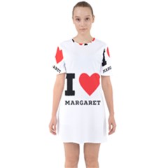 I Love Margaret Sixties Short Sleeve Mini Dress by ilovewhateva