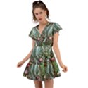 Craft Mushroom Flutter Sleeve Wrap Dress View1