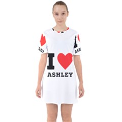 I Love Ashley Sixties Short Sleeve Mini Dress by ilovewhateva