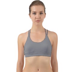 Battleship Grey	 - 	back Web Sports Bra by ColorfulSportsWear
