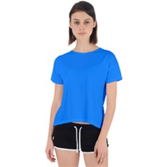 Azure Blue	 - 	open Back Sport Tee by ColorfulSportsWear