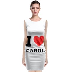 I Love Carol Sleeveless Velvet Midi Dress by ilovewhateva