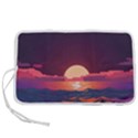 Sunset Ocean Beach Water Tropical Island Vacation 5 Pen Storage Case (L) View1