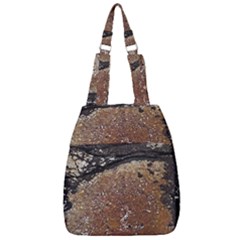 Rustic Charm Abstract Print Center Zip Backpack by dflcprintsclothing