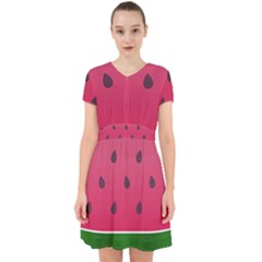 Watermelon Fruit Summer Red Fresh Food Healthy Adorable In Chiffon Dress by Wegoenart