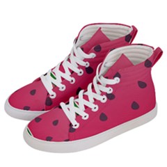 Watermelon Fruit Summer Red Fresh Food Healthy Women s Hi-top Skate Sneakers by Wegoenart