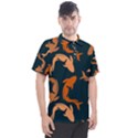 Background Pattern Texture Design Wallpaper Fish Men s Polo Tee View1