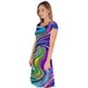 Waves Of Color Classic Short Sleeve Dress View2