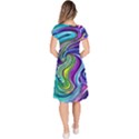 Waves Of Color Classic Short Sleeve Dress View4