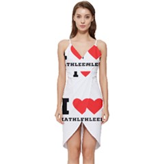 I Love Kathleen Wrap Frill Dress by ilovewhateva