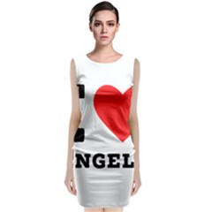 I Love Angela  Sleeveless Velvet Midi Dress by ilovewhateva