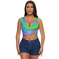 Fluid Artistic Women s Sleeveless Wrap Top by GardenOfOphir