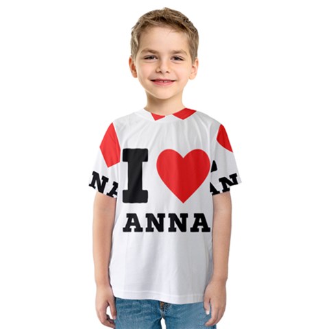 I Love Anna Kids  Sport Mesh Tee by ilovewhateva